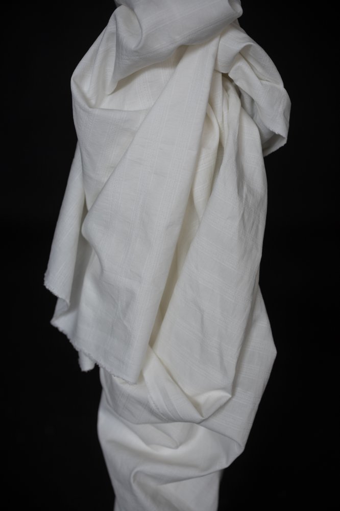 white stripe fabric 