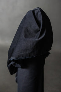 navy grid japanese corduroy fabric