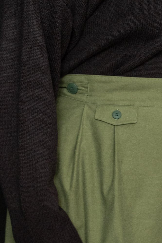 Japanese Utility Cotton Slub - Olive