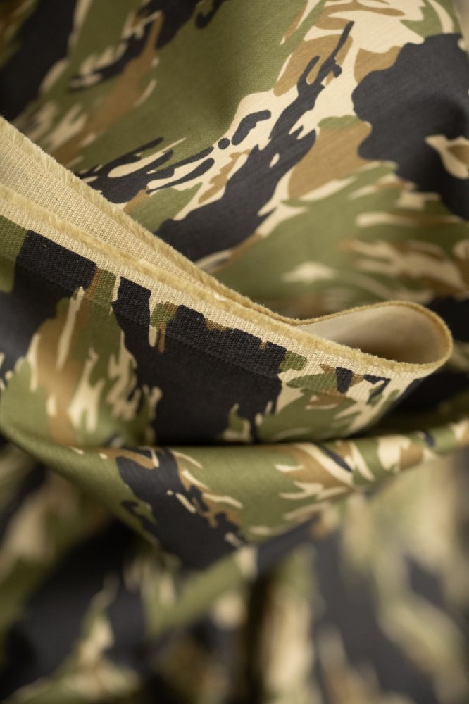 Remnant (Japanese Cotton Canvas Tiger Stripe Camouflage)