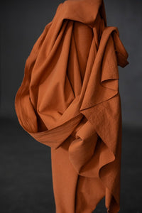 rusty orange canvas fabric
