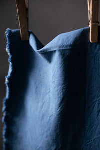 blue organic denim fabric