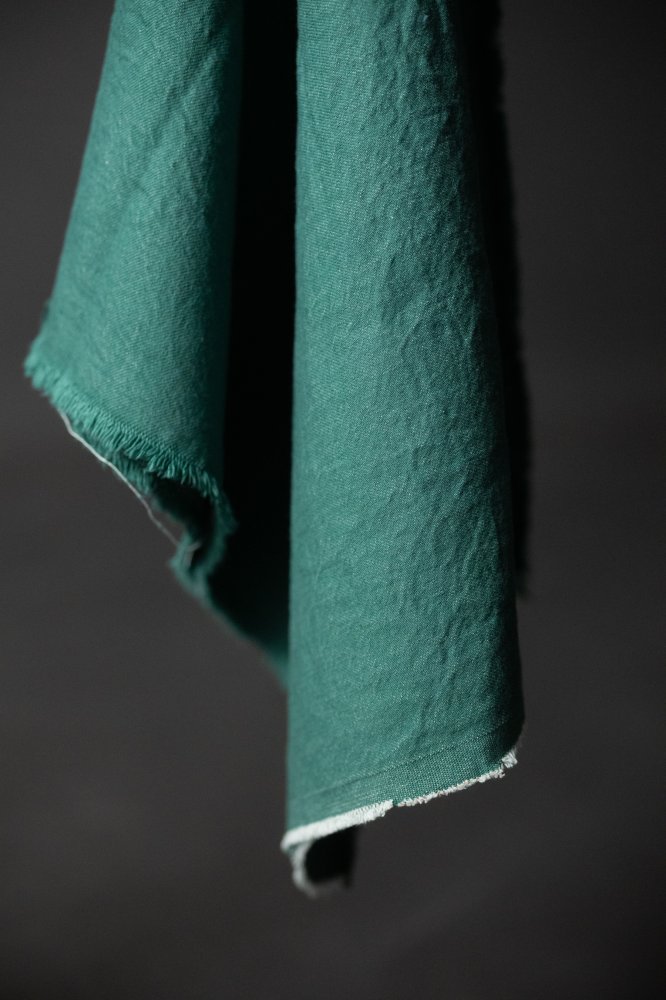 emerald green denim fabric
