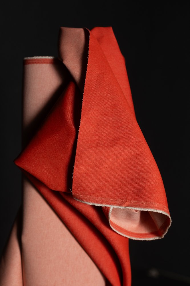 10oz Organic Denim - Poppy Red