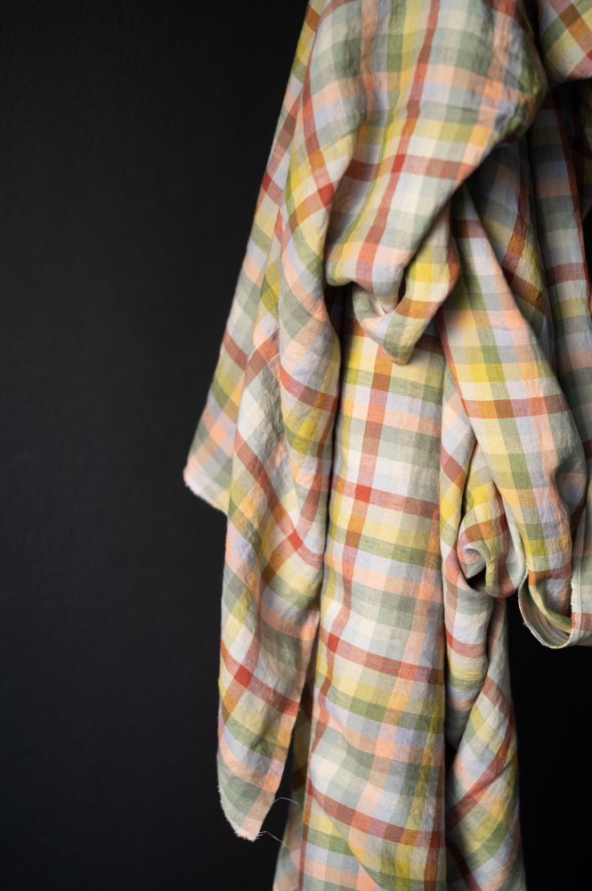 European Laundered Linen Check - Aurora