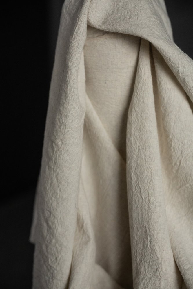Linen/Organic Cotton/Recycled Linen - Natural Crinkle