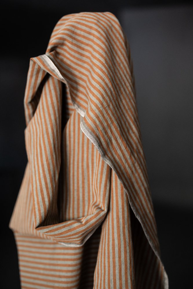 European Laundered Linen/Cotton - Dalloway Stripe
