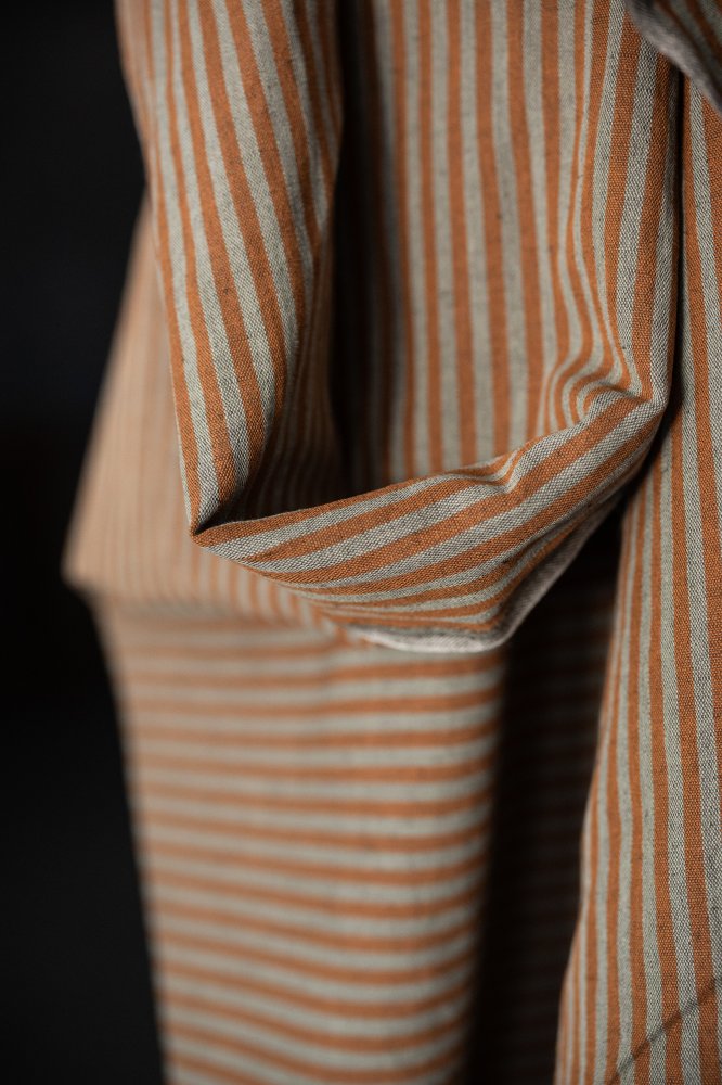 European Laundered Linen/Cotton - Dalloway Stripe
