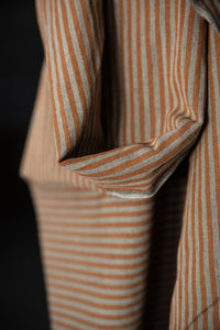 European Laundered Linen/Cotton - Dalloway Stripe