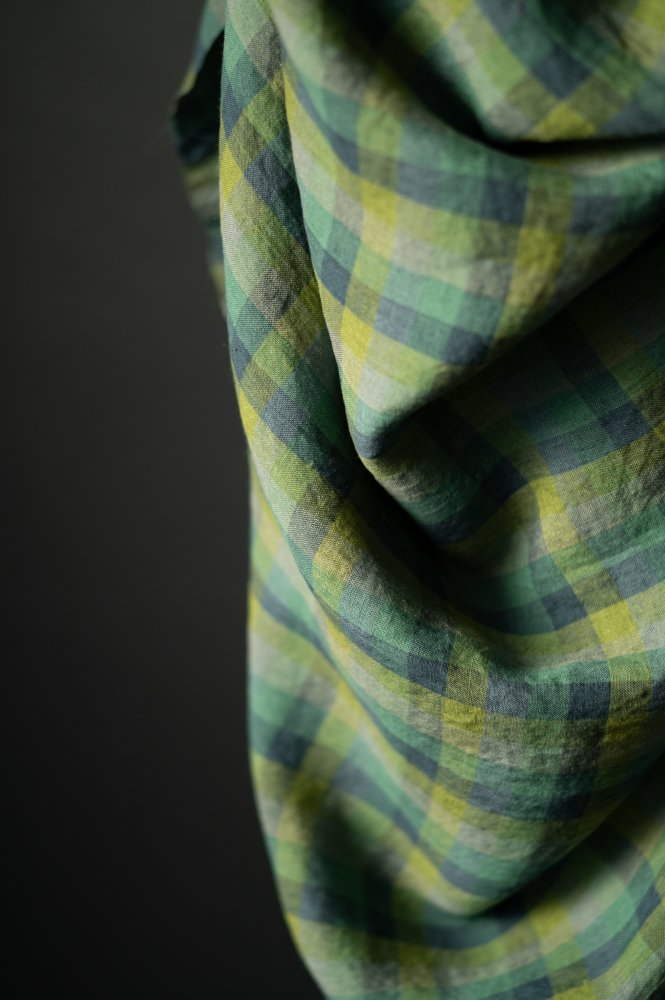 European Laundered Linen Gingham - Following