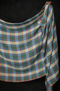multi coloured check fabric
