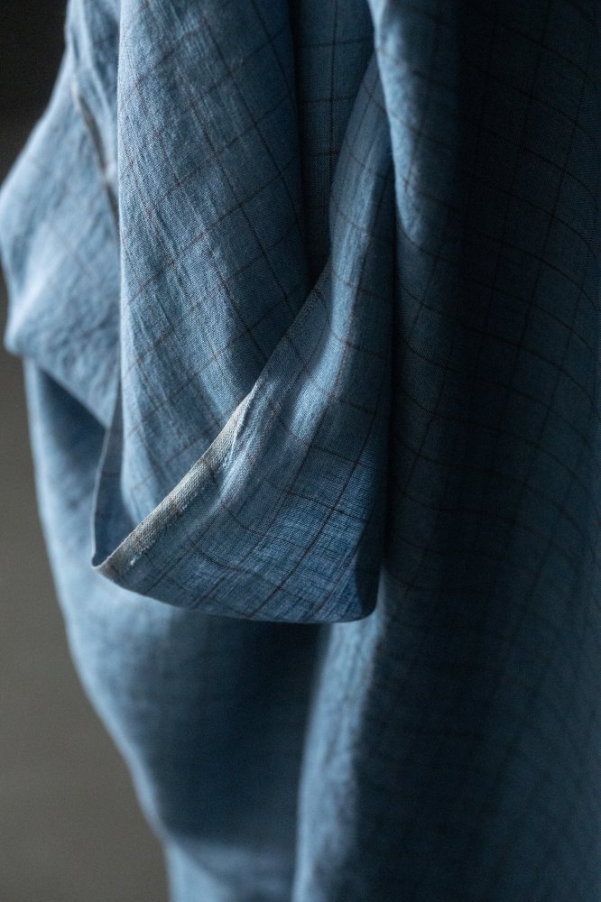 European Laundered Linen Check - Irish Blues