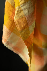 European Laundered Linen Check - Island Life