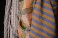 European Laundered Linen Check - Lazy Lupins