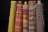 European Laundered Linen Check - Liquorice Pink