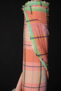 European Laundered Linen Check - Mon Fleur