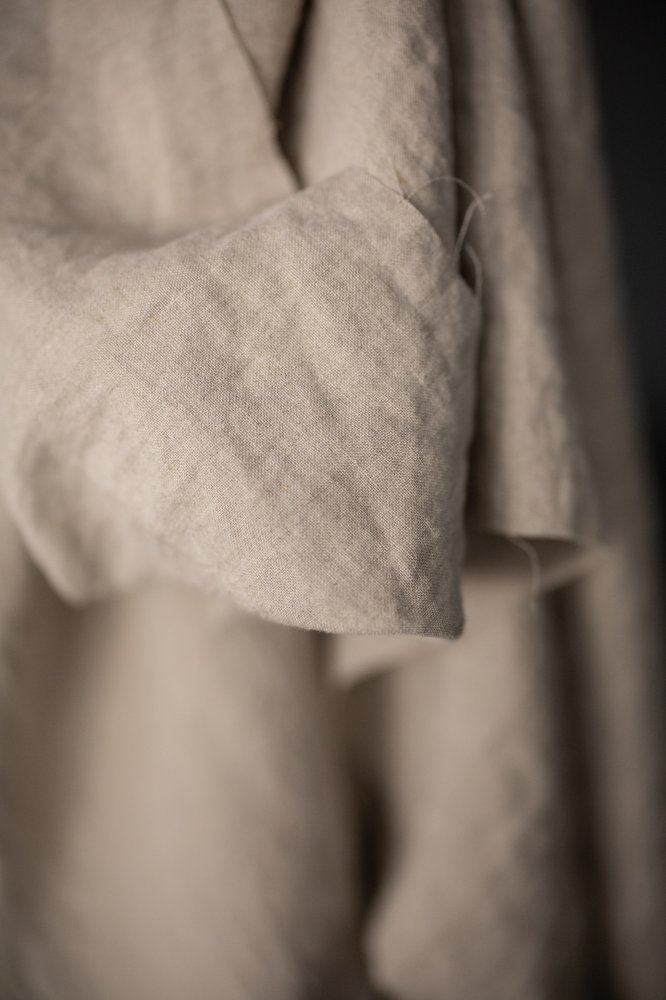 Extra Wide Laundered Linen - Natural