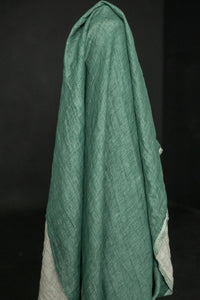 green double gauze linen fabric