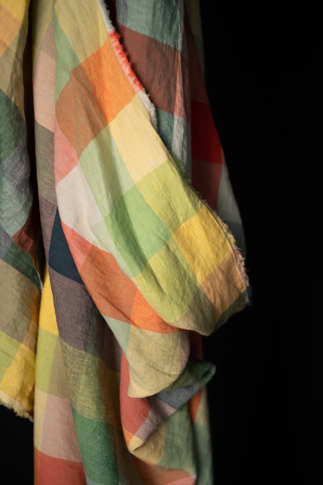European Laundered Linen Check - Sugar Dreams