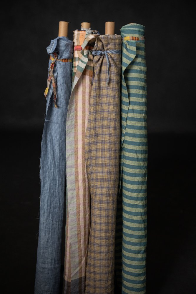 European Laundered Linen Check - Summer Park