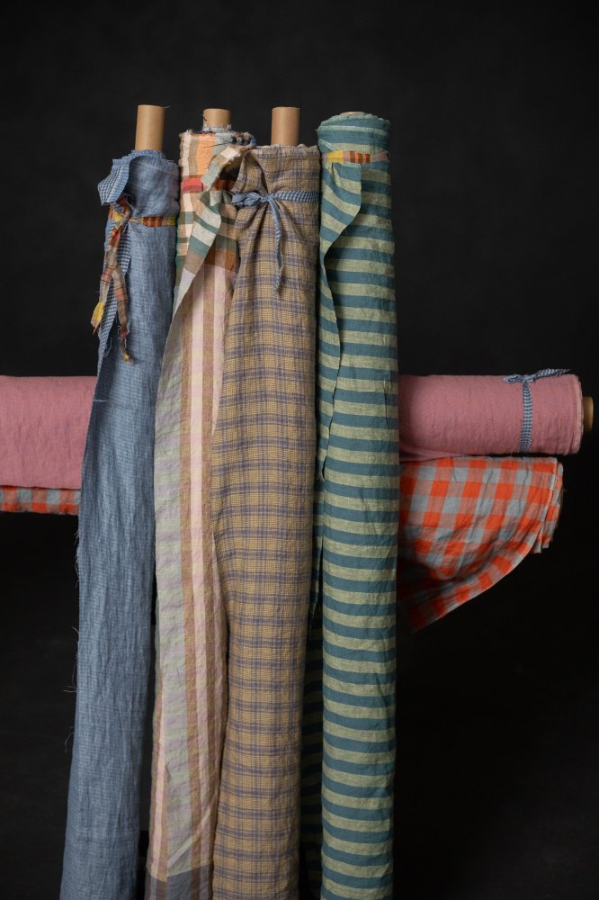 European Laundered Linen Check - Summer Park