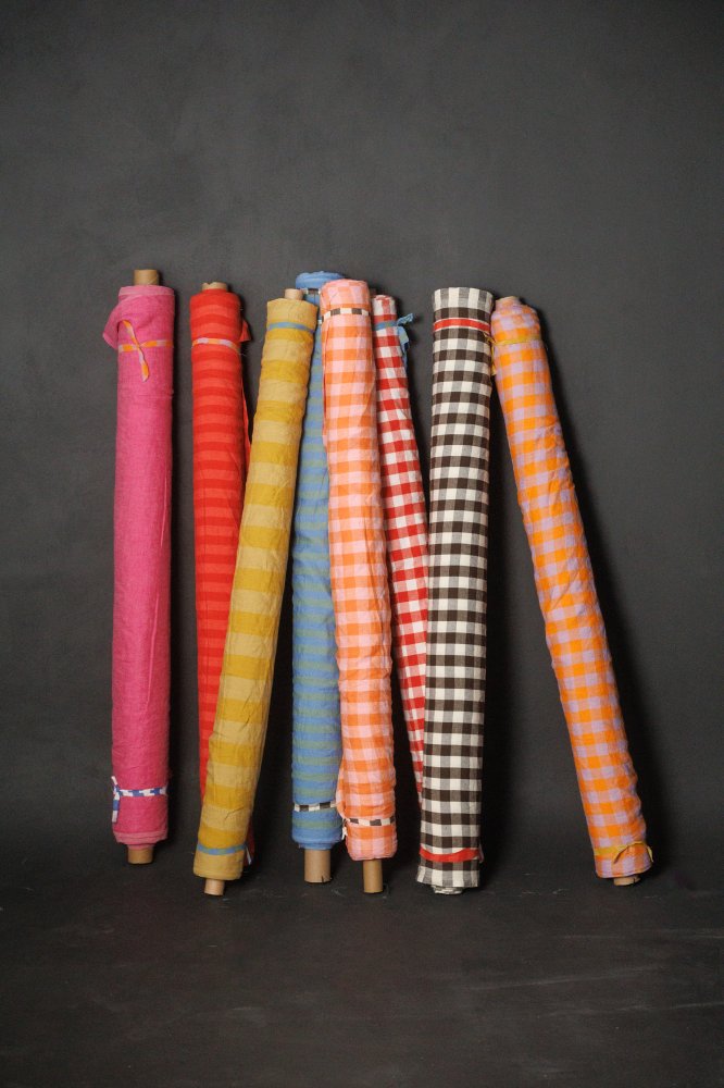 European Laundered Linen Gingham - Sweet Slice