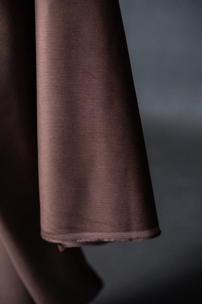 Rich brown 11 wale cotton corduroy fabric