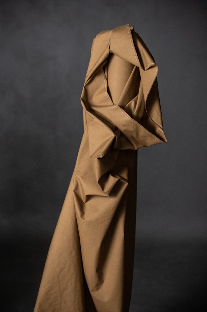 rich dark brown cotton fabric