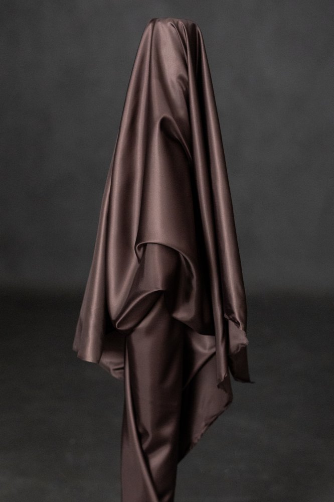 Chocolate brown lining fabric