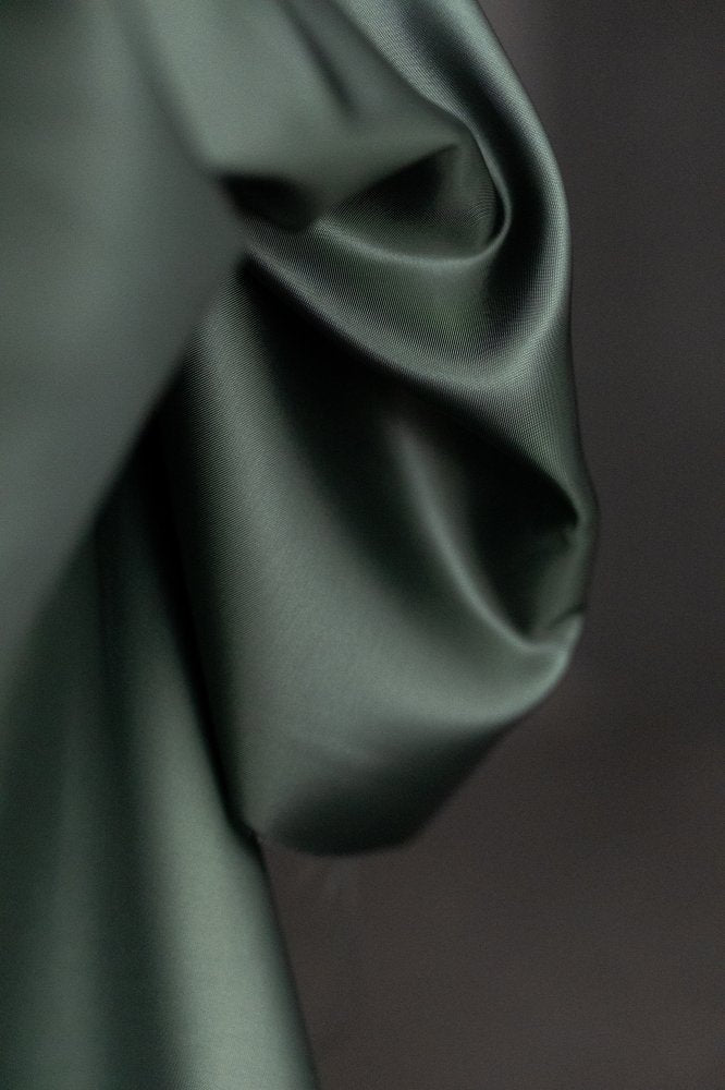 Dark green lining fabric