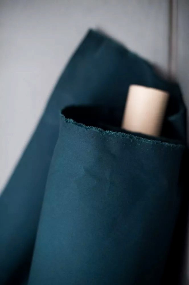 midnight blue dry oilskin fabric