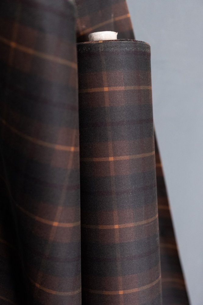 Hunter Brown Tartan Oilskin