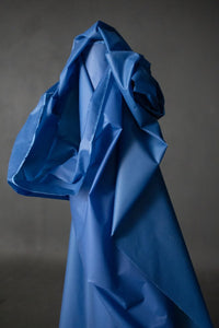 blue wax ripstock oilskin fabric