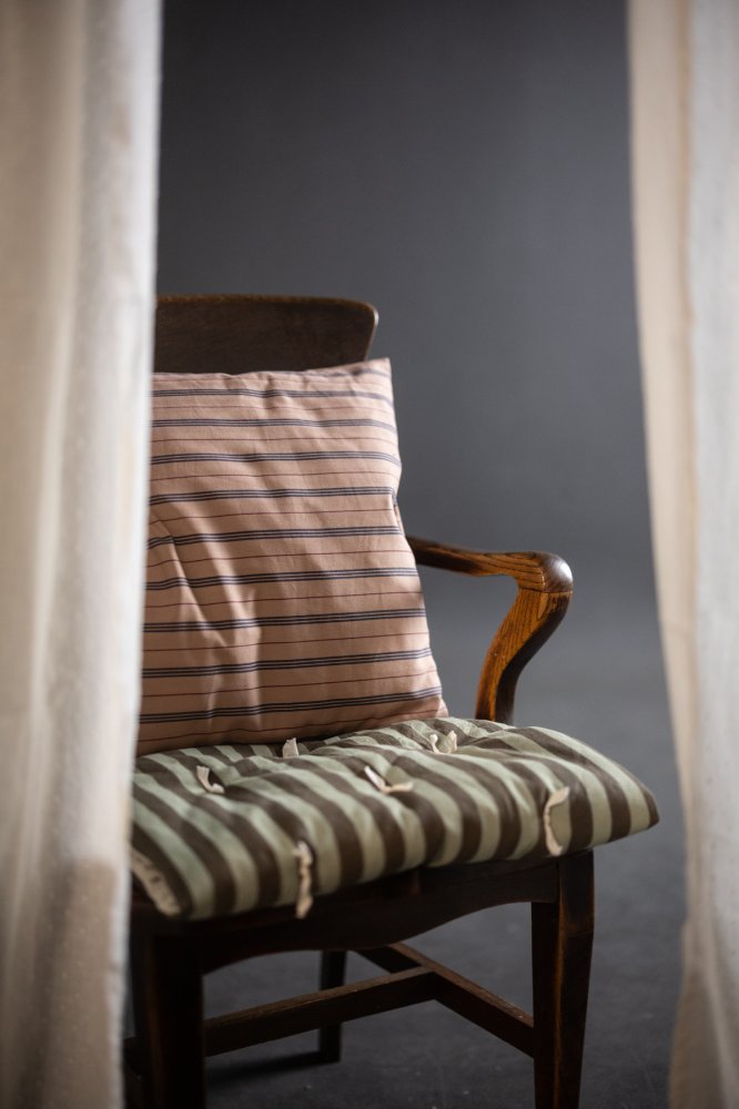 Overdyed Organic Ticking - Amaretti