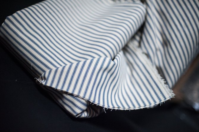 Ticking Blue Extra Wide