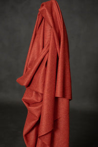 red wool fabric