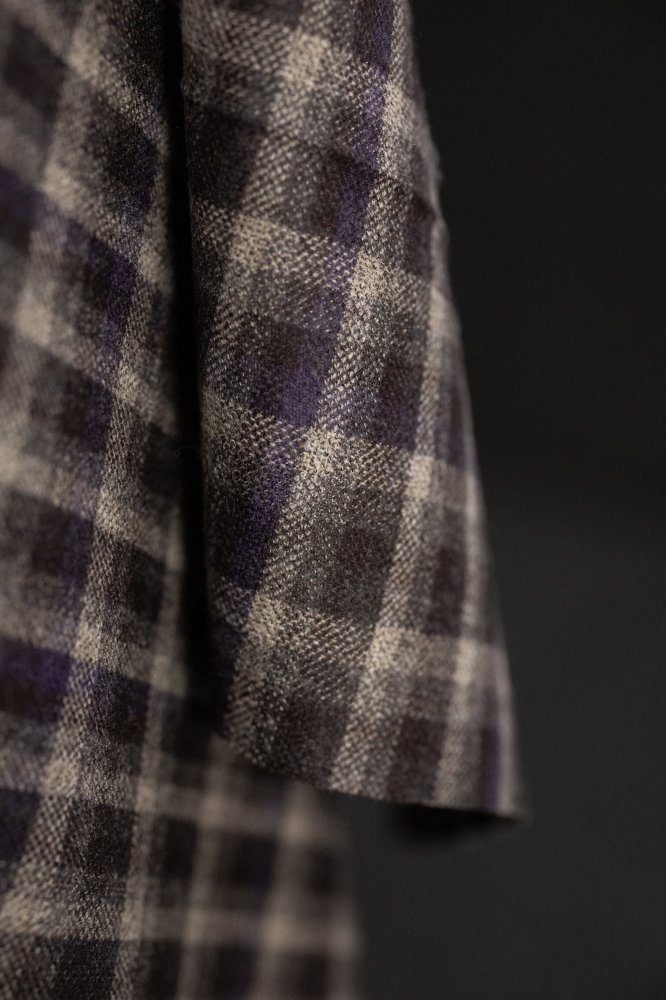 checked wool flannel
