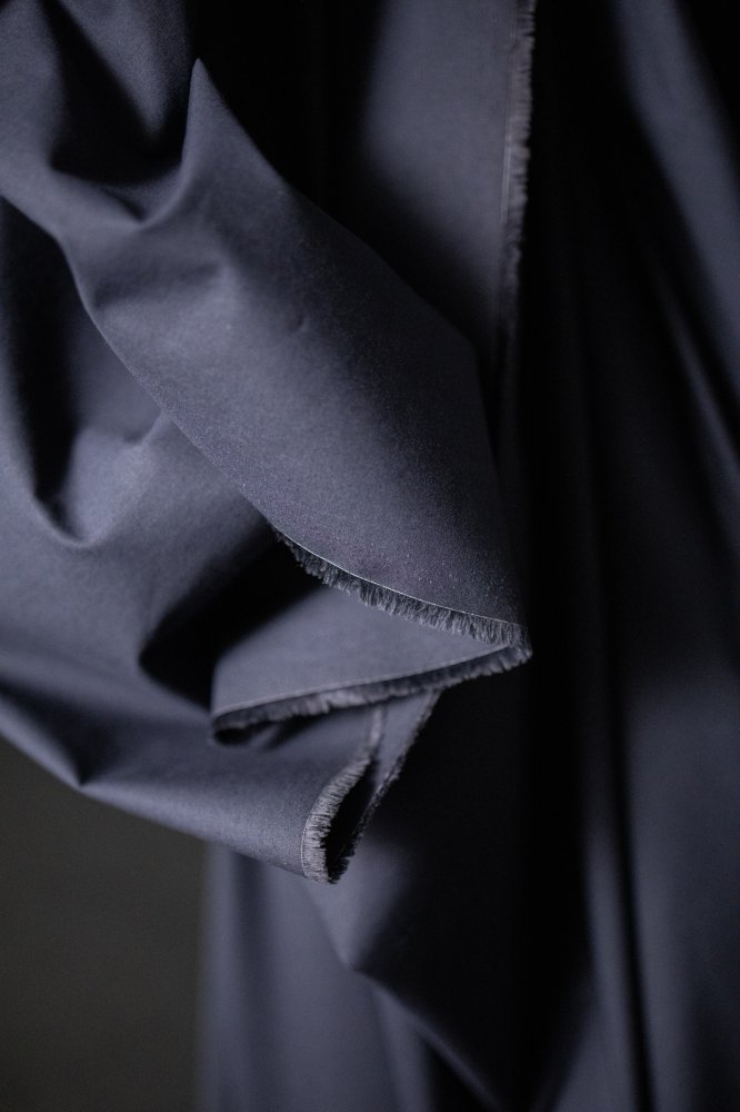 Remnant (Nightfall Navy Tumbled Cotton Poplin)