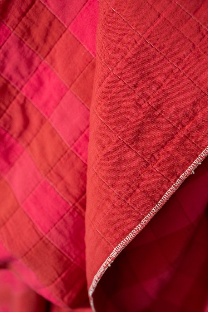 Remnant (Polly Gingham  Quilted Cotton Jacquard)