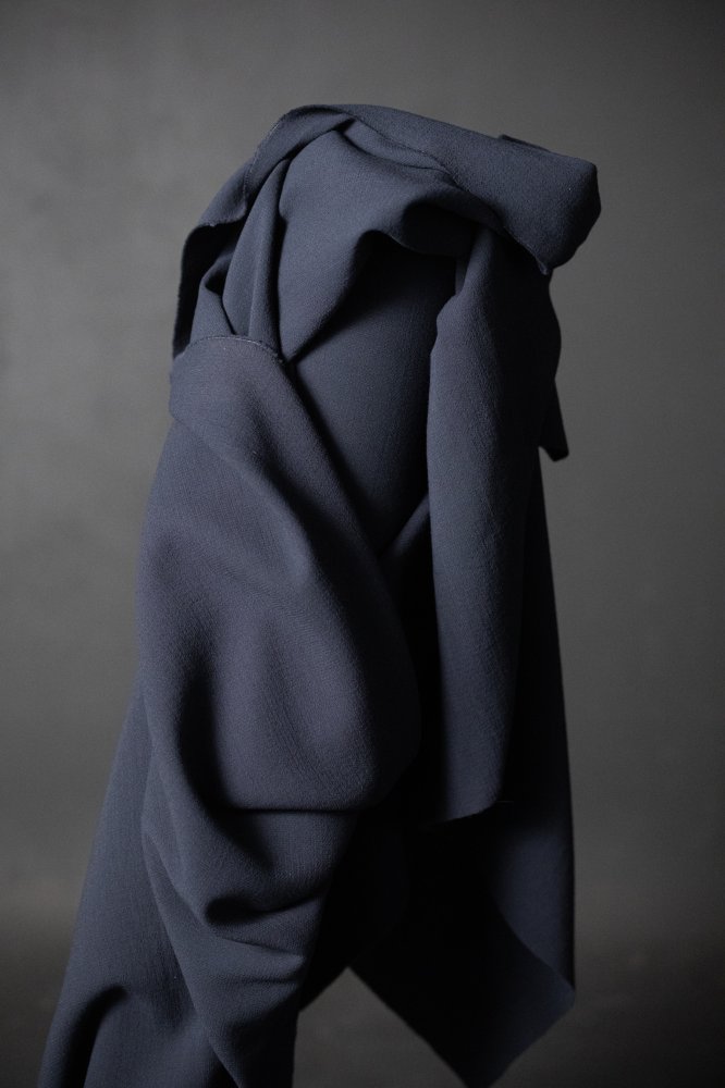 Remnant (Navy Double Wool Crepe)