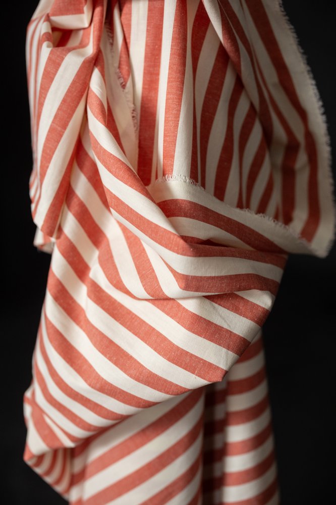 Remnant (Gala Organic Cotton/Linen Stripe)