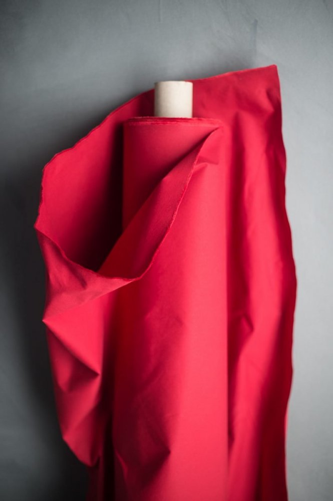 Remnant (Red Organic Cotton Dry Oilskin)