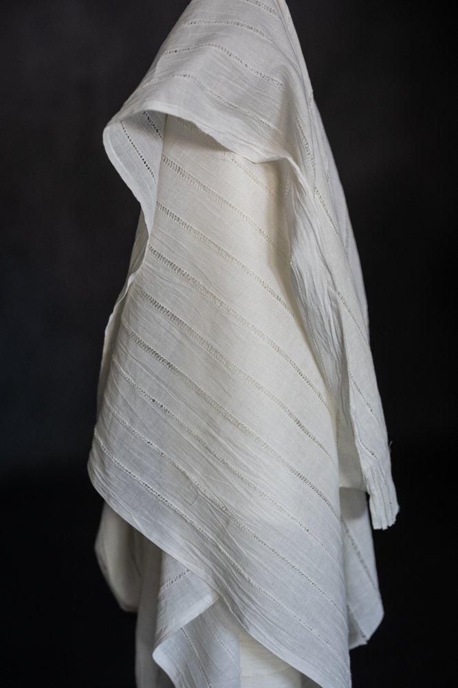 Remnant (Natural Indian Cotton Loose Stripe)
