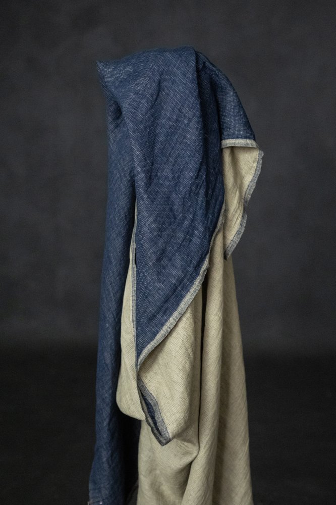 Remnant (Rainfall Navy Double Gauze Linen)