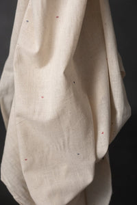 Remnant - Finn Flower Extra Weft Handwoven Organic Cotton
