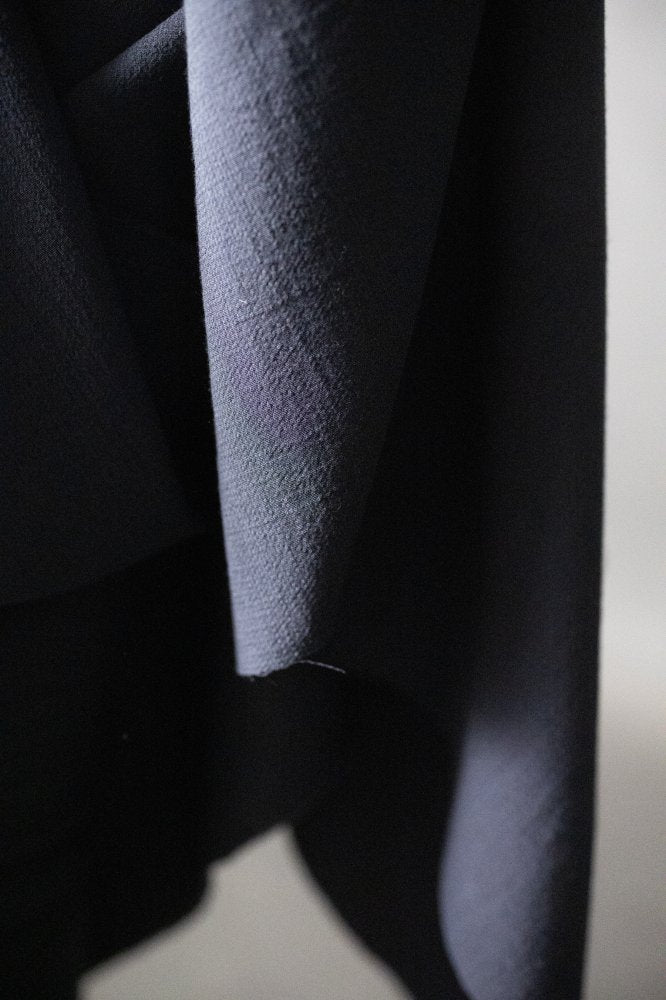 Remnant (Navy Double Wool Crepe)