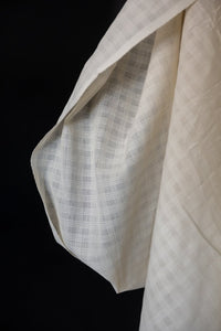 Remnant (Chequered Stripe Natural Indian Cotton)