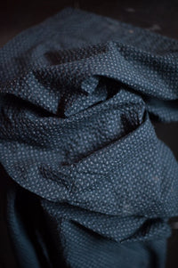 Remnant (Tottorri Cross Navy Japanese Cotton Seersucker)