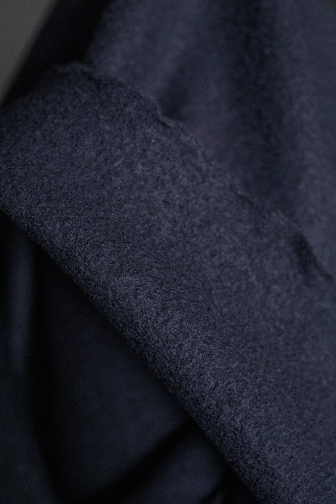 Remnant (Navy Textured Italian Wool Coating)