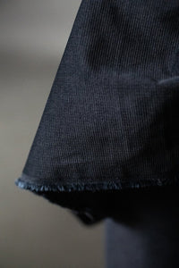Remnant (Navy Grid Japanese Corduroy)